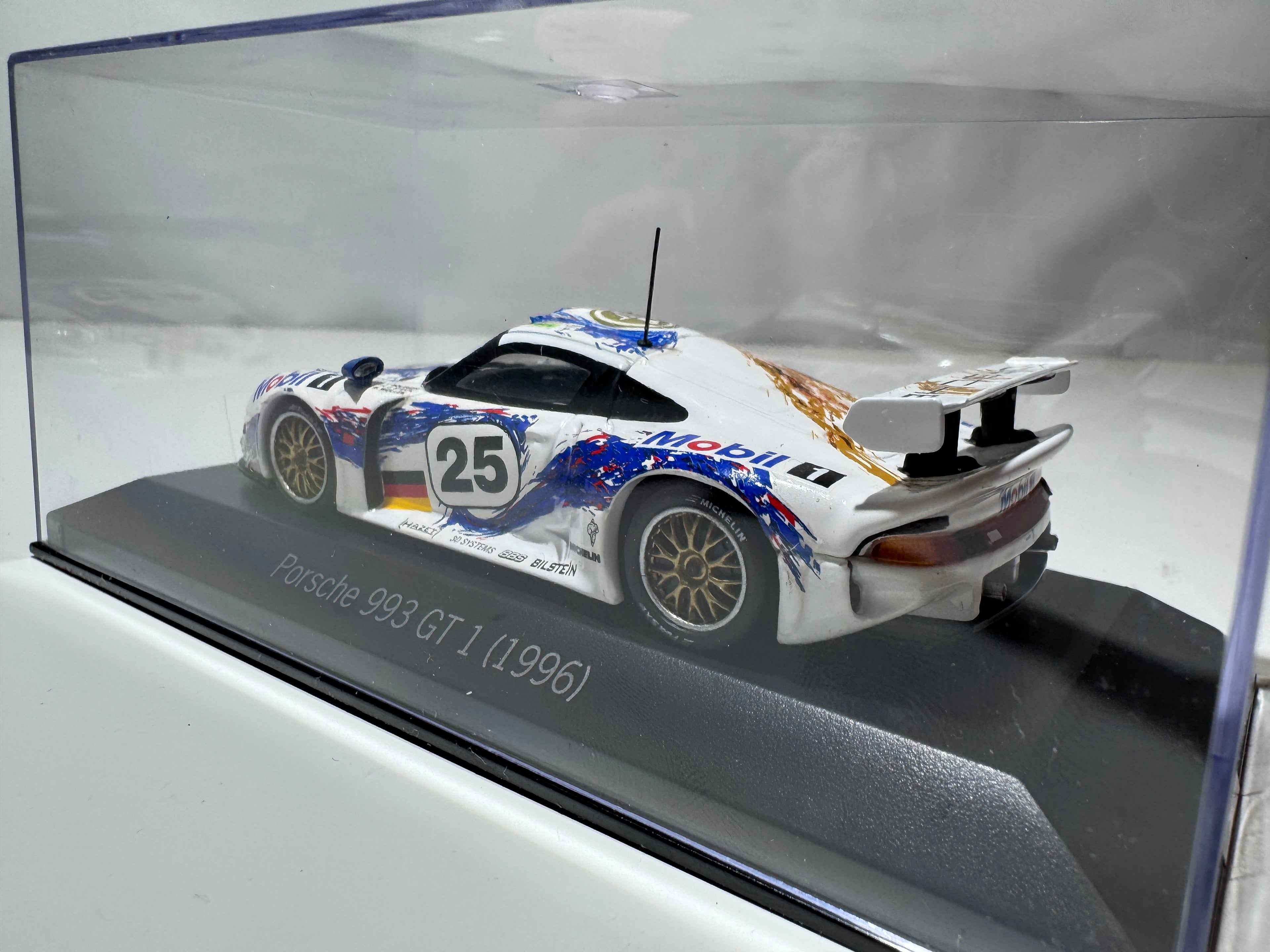 1:43 MiniChamps Porsche 993 GT1 1996 Weiß Neu OVP #492