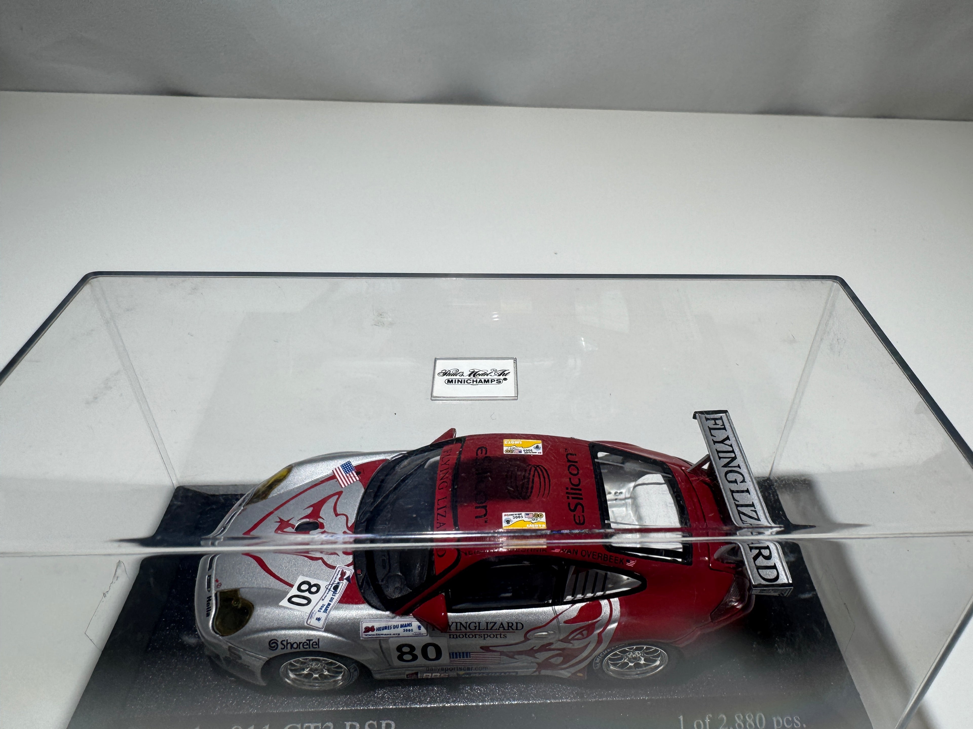 1:43 MiniChamps Porsche 911 GT3 RSR 24h Le Mans 2005 Neu OVP #493