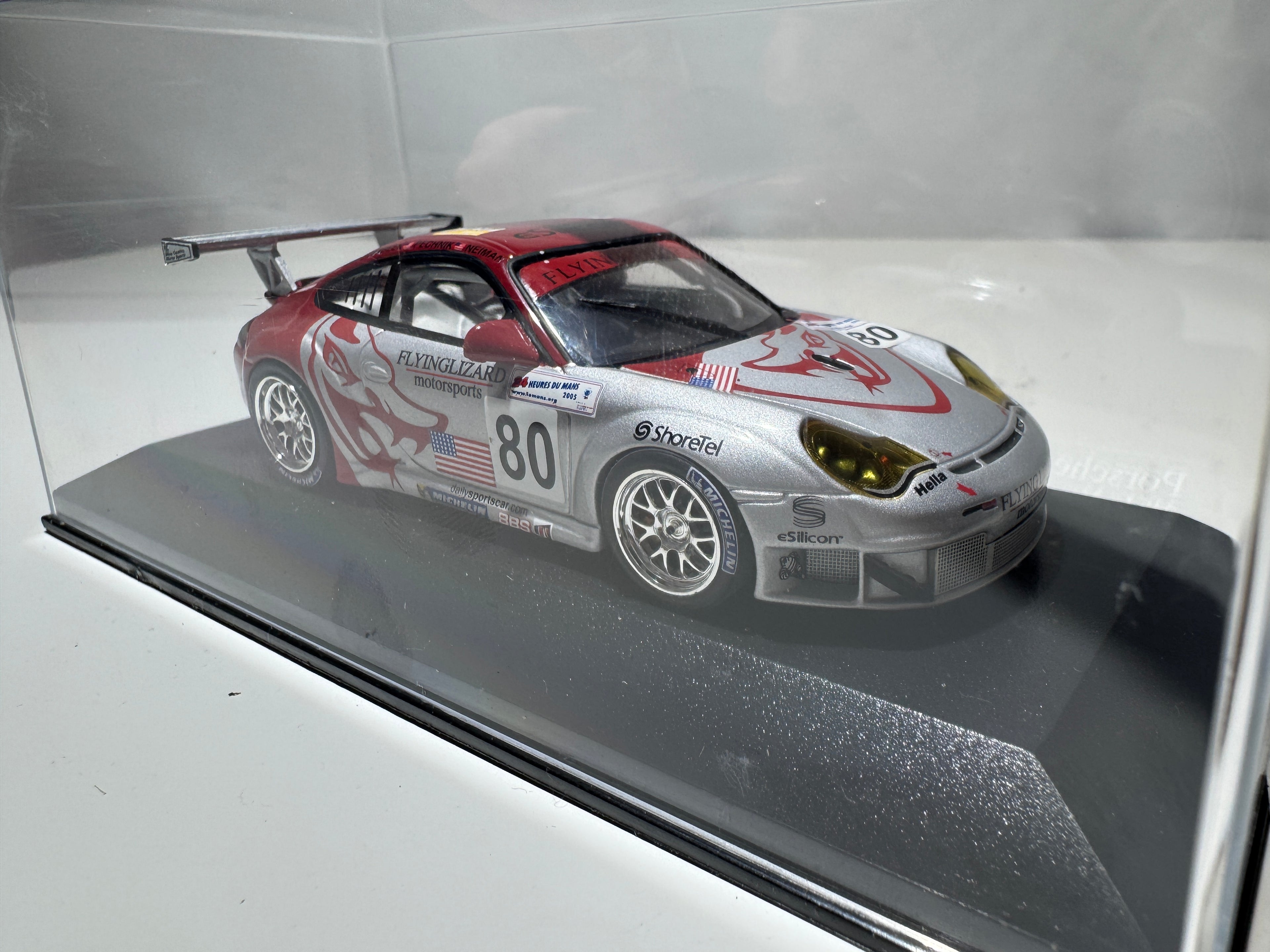 1:43 MiniChamps Porsche 911 GT3 RSR 24h Le Mans 2005 Neu OVP #493