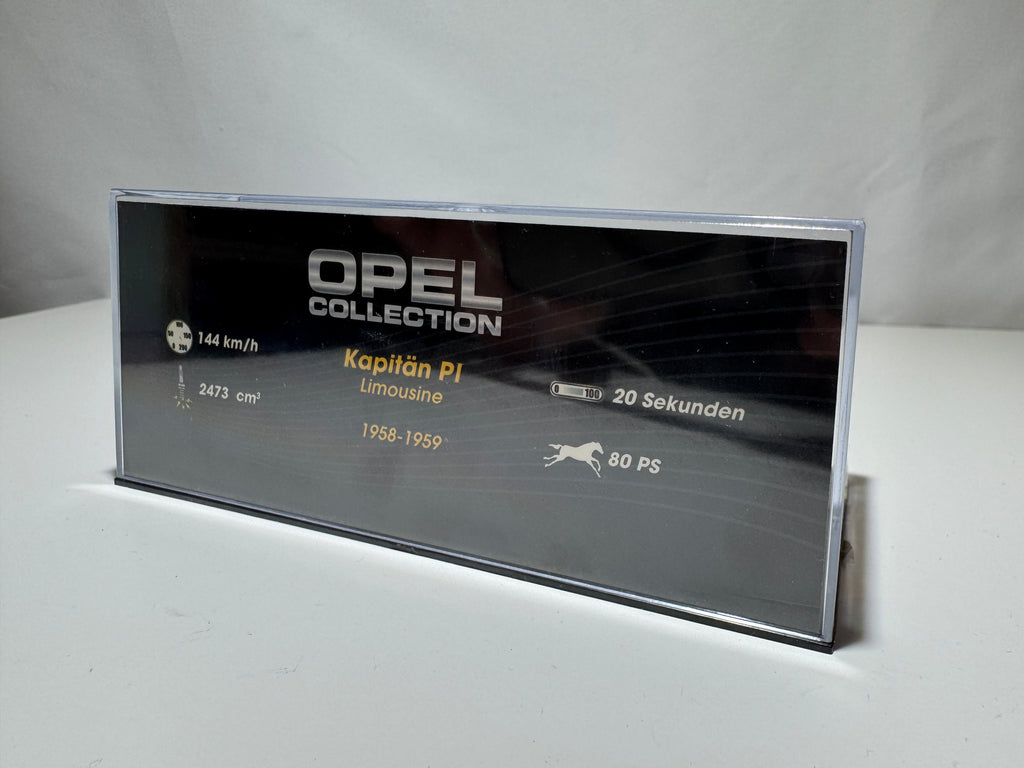 1:43 Atlas Opel Collection Opel Kapitän P1 Limousine 1958-59 Blau-Weiß OVP #499