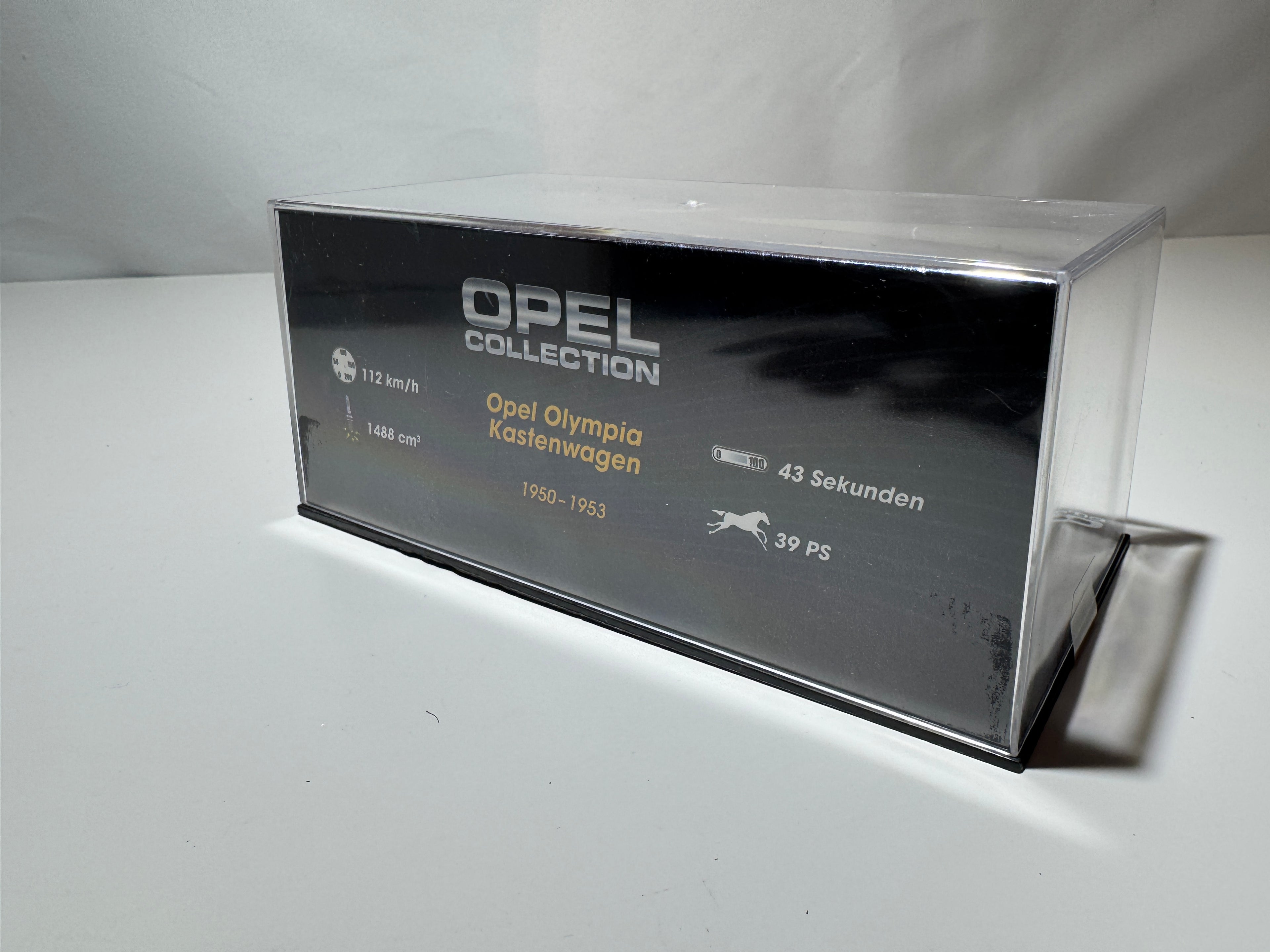 1:43 Atlas Opel Collection Opel Olympia Kastenwagen 1950-53 Braun OVP #525