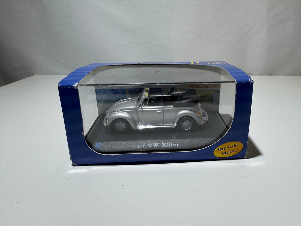 1:43 American Mint Premium VW Volkswagen Käfer Cabriolet Silber OVP #537
