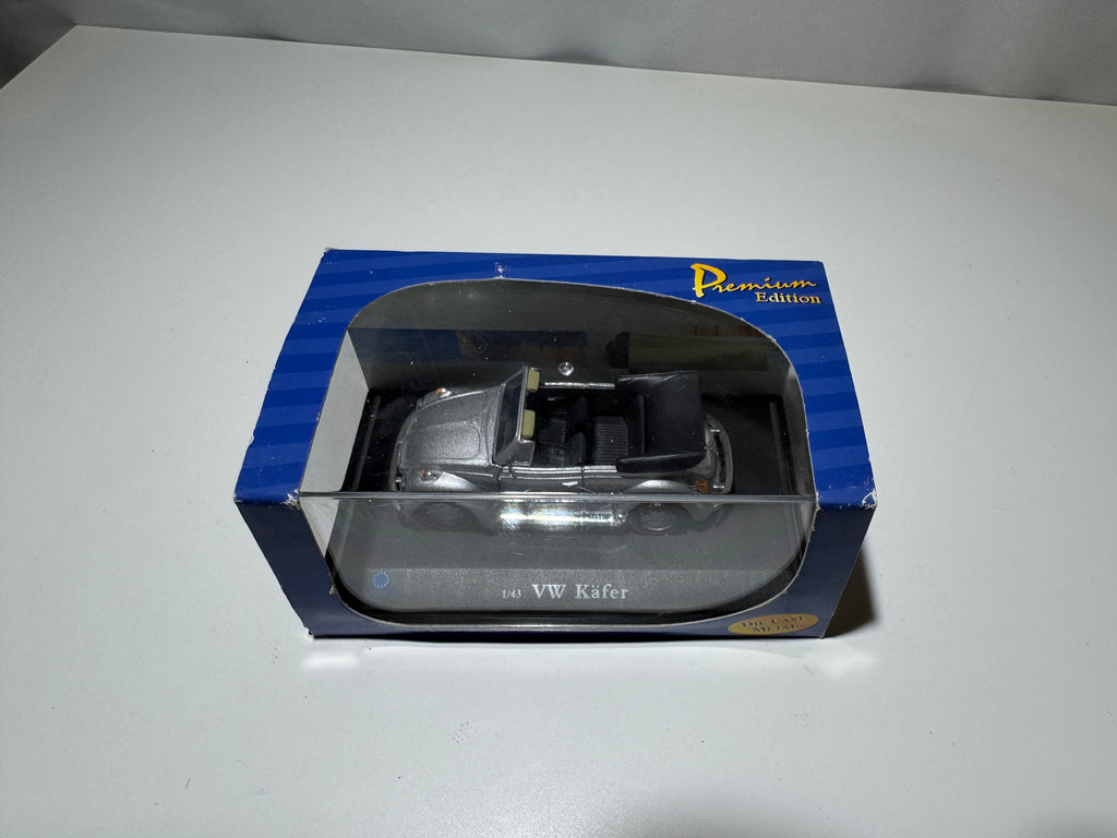 1:43 American Mint Premium VW Volkswagen Käfer Cabriolet Silber OVP #537