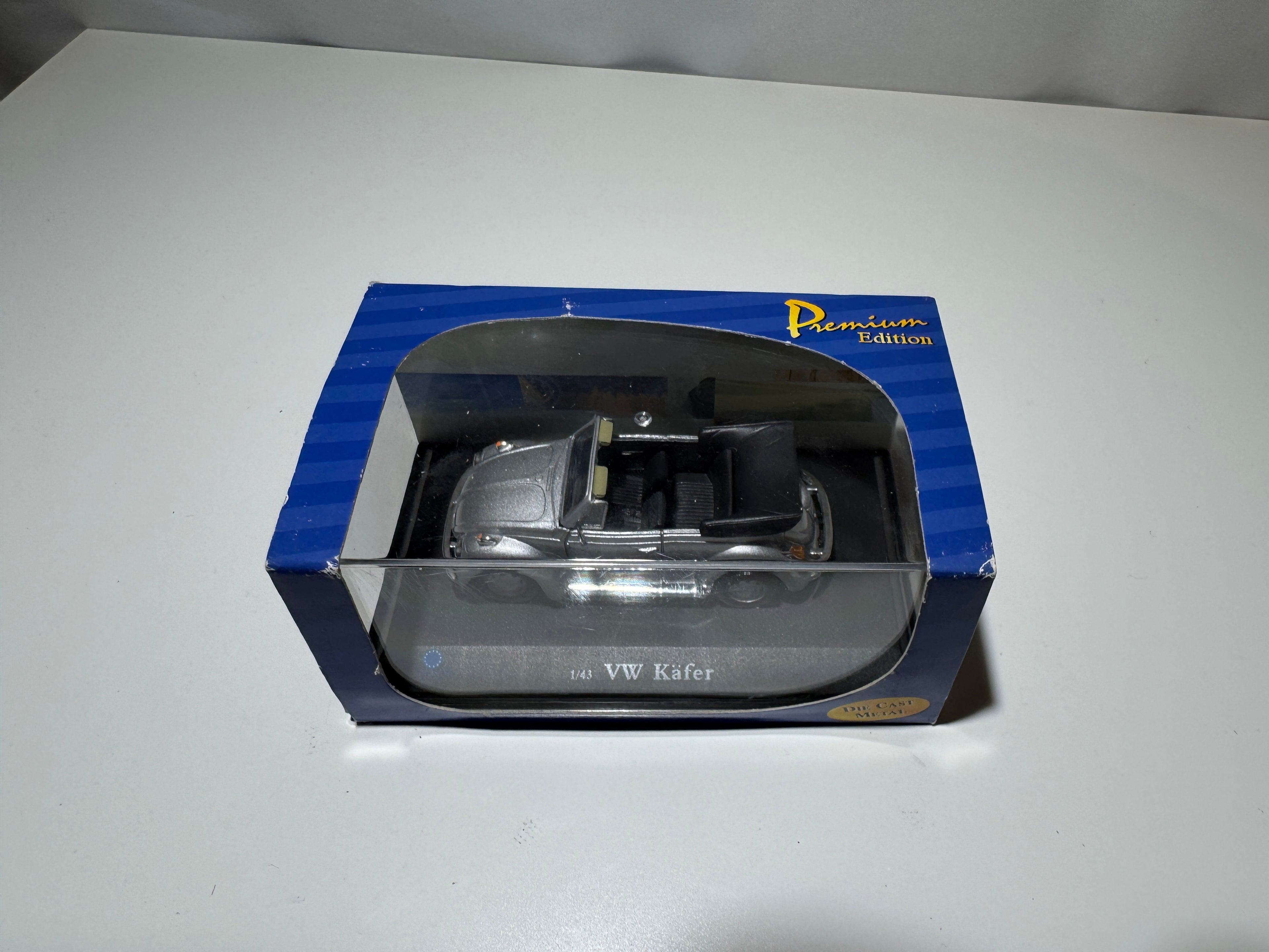 1:43 American Mint Premium VW Volkswagen Käfer Cabriolet Silber OVP #537