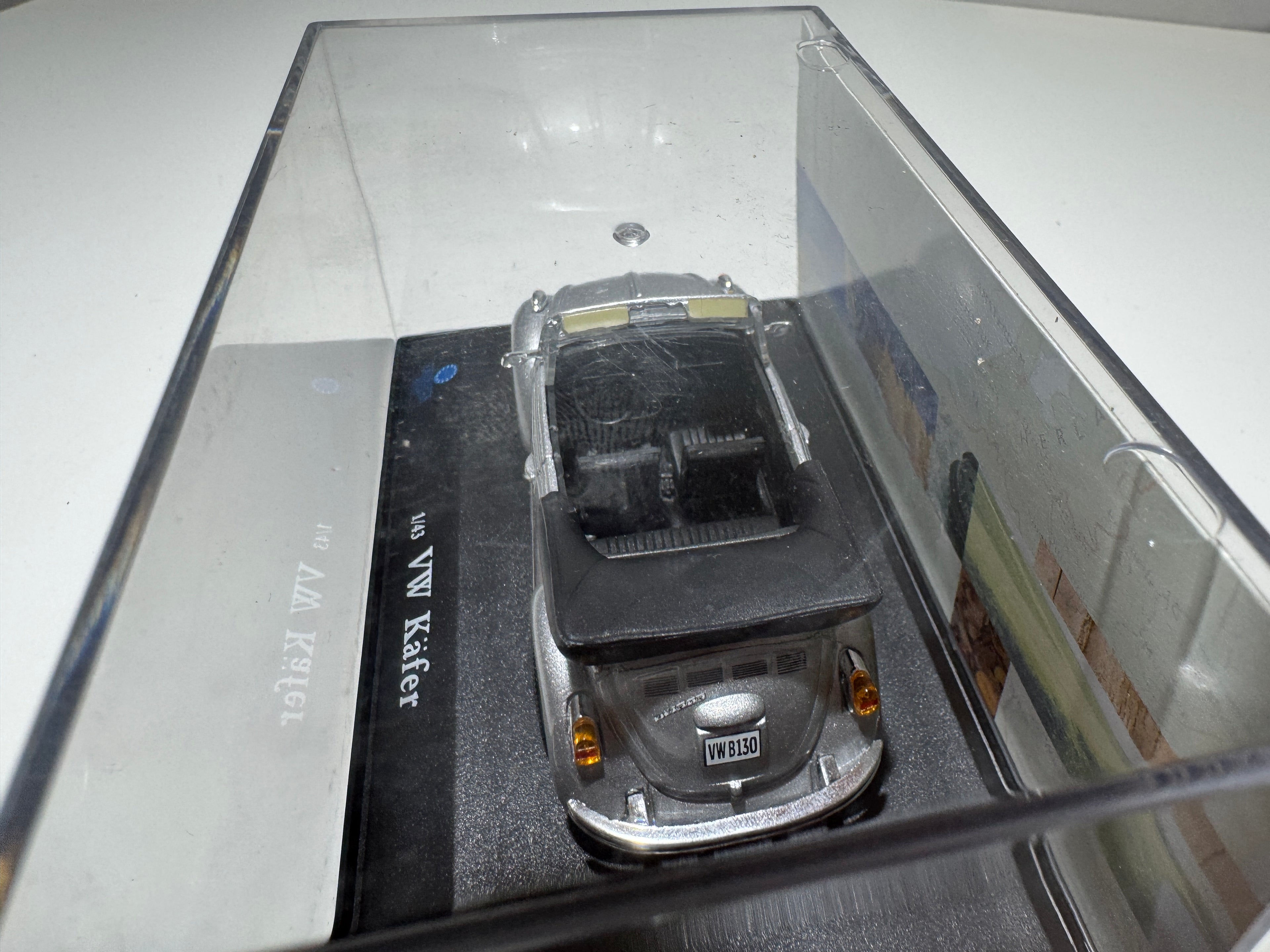 1:43 American Mint Premium VW Volkswagen Käfer Cabriolet Silber OVP #537