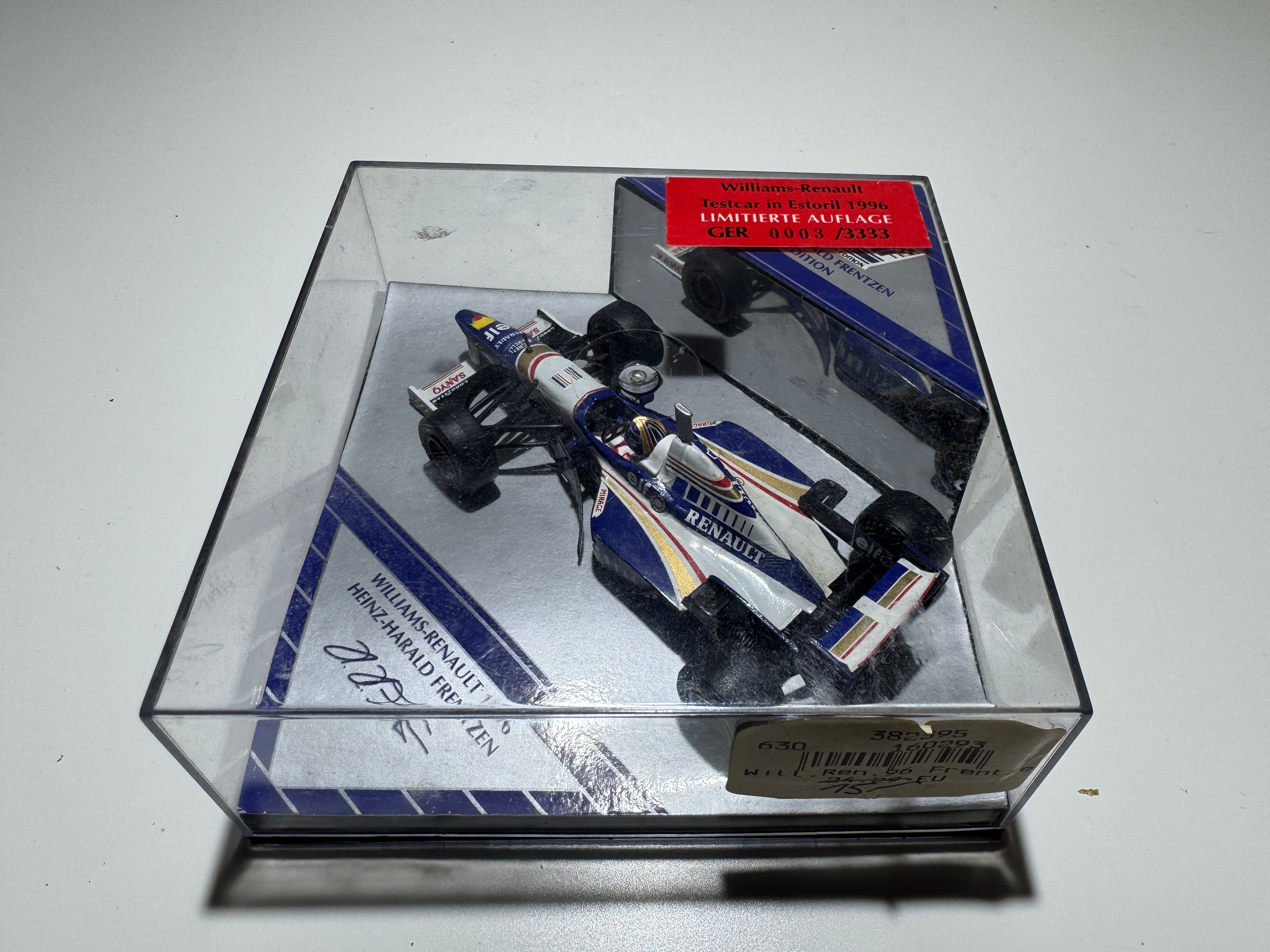 1:43 Heinz-Harald Frentzen Edition Williams-Renault 1996 Formel 1 Neu OVP 0003/3333 #541