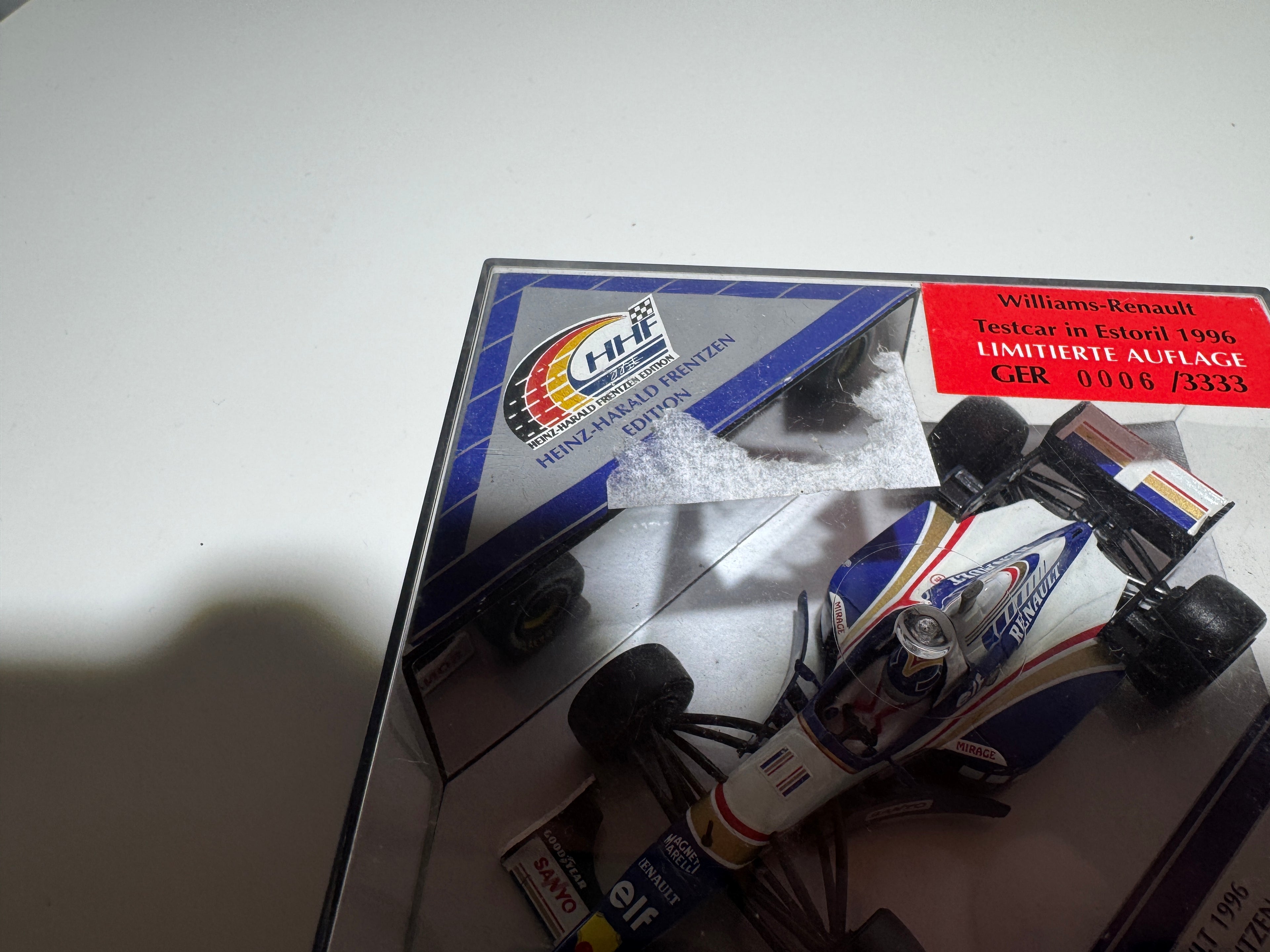 1:43 Heinz-Harald Frentzen Edition Williams-Renault 1996 Formel 1 Neu OVP 0006/3333 #542