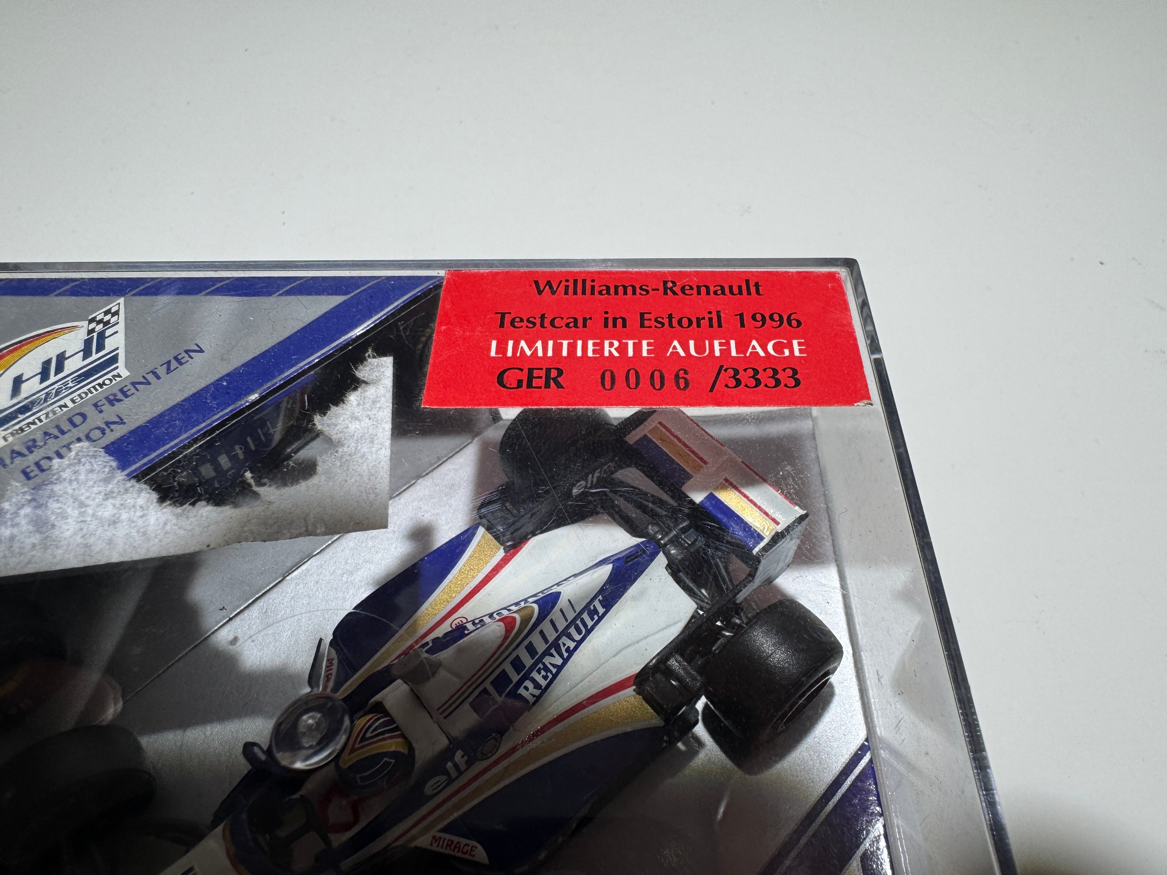 1:43 Heinz-Harald Frentzen Edition Williams-Renault 1996 Formel 1 Neu OVP 0006/3333 #542
