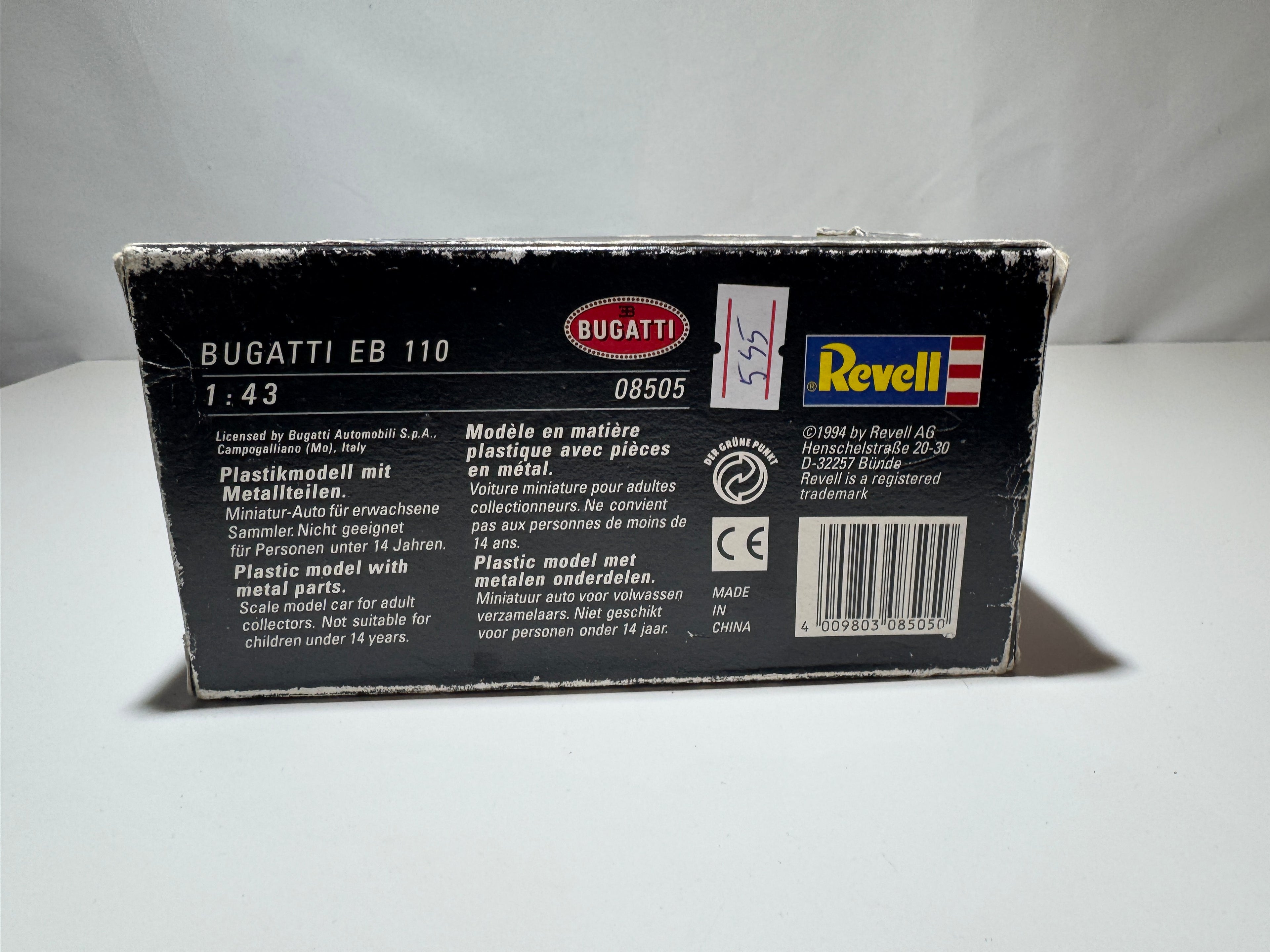 1:43 Revell Bugatti EB110 Schwarz OVP #545