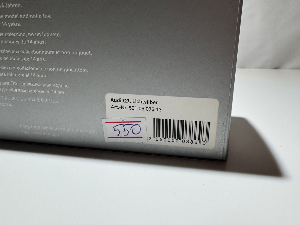 1:43 Schuco Händlermodelle Audi Q7 Silber Neu OVP #550