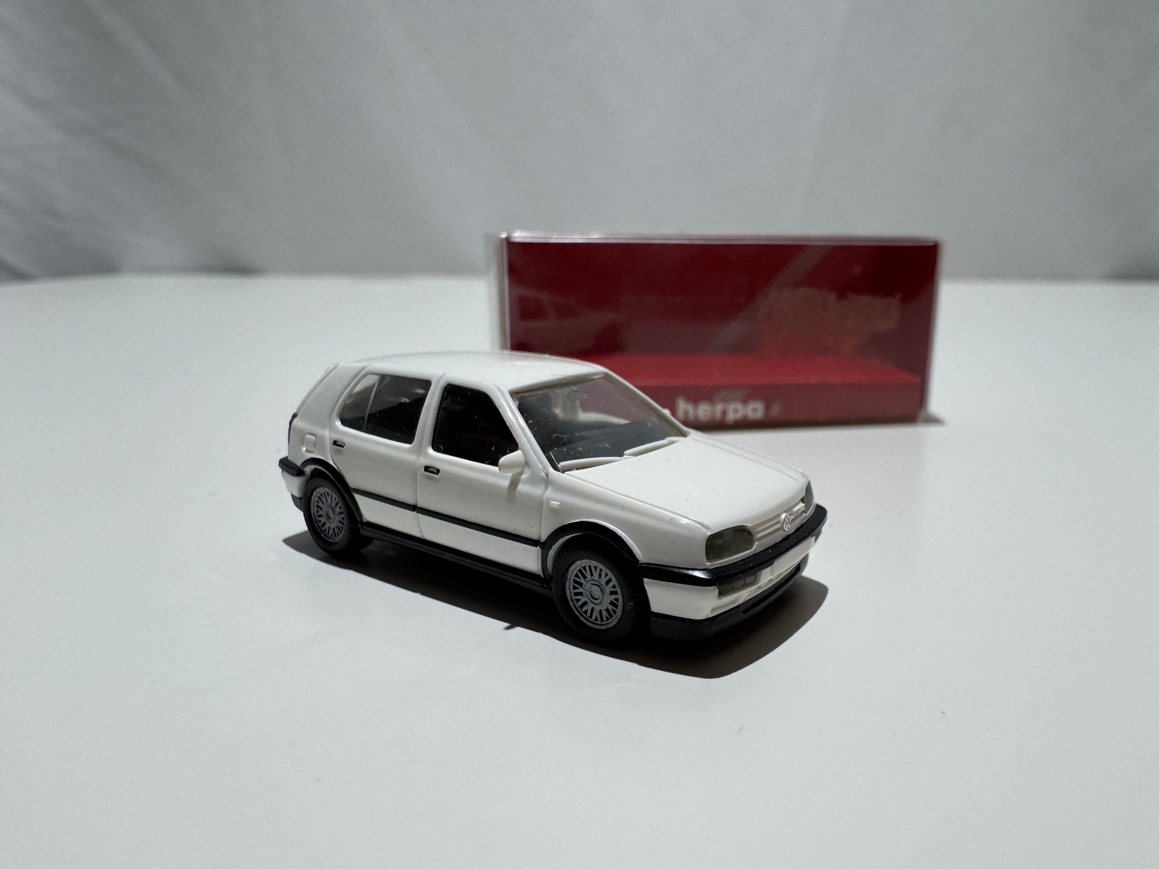 1:87 Herpa VW Volkswagen Golf 3 VR6 Weiß OVP #561