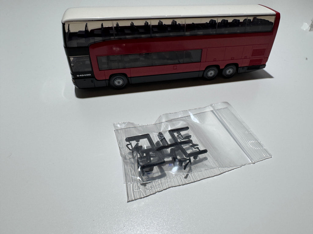 1:87 Wiking Mercedes-Benz O404 DD Reisebus Rot OVP #571