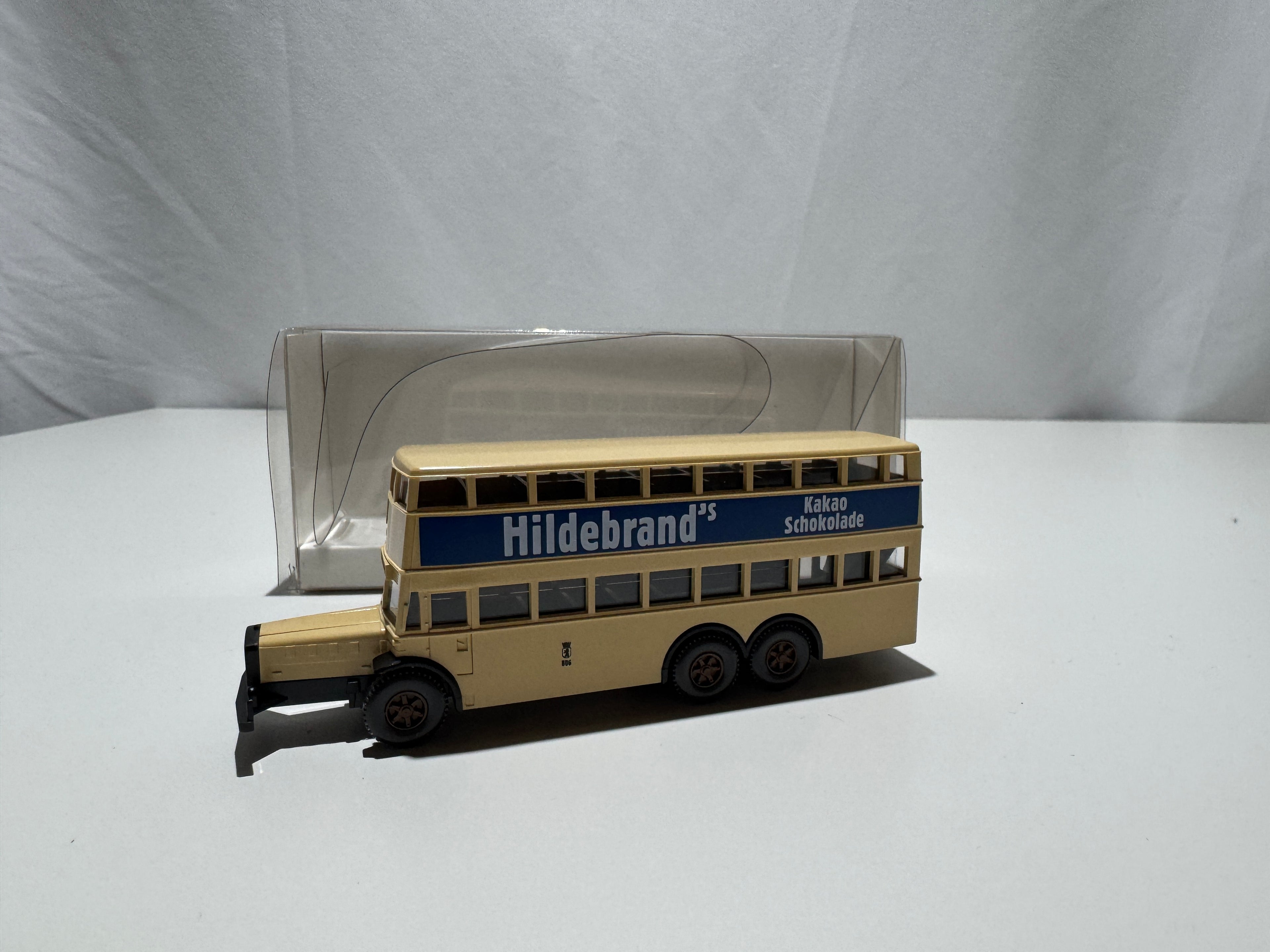 1:87 Wiking Berliner Doppeldeckbus D38 Braun-Gelb OVP #574