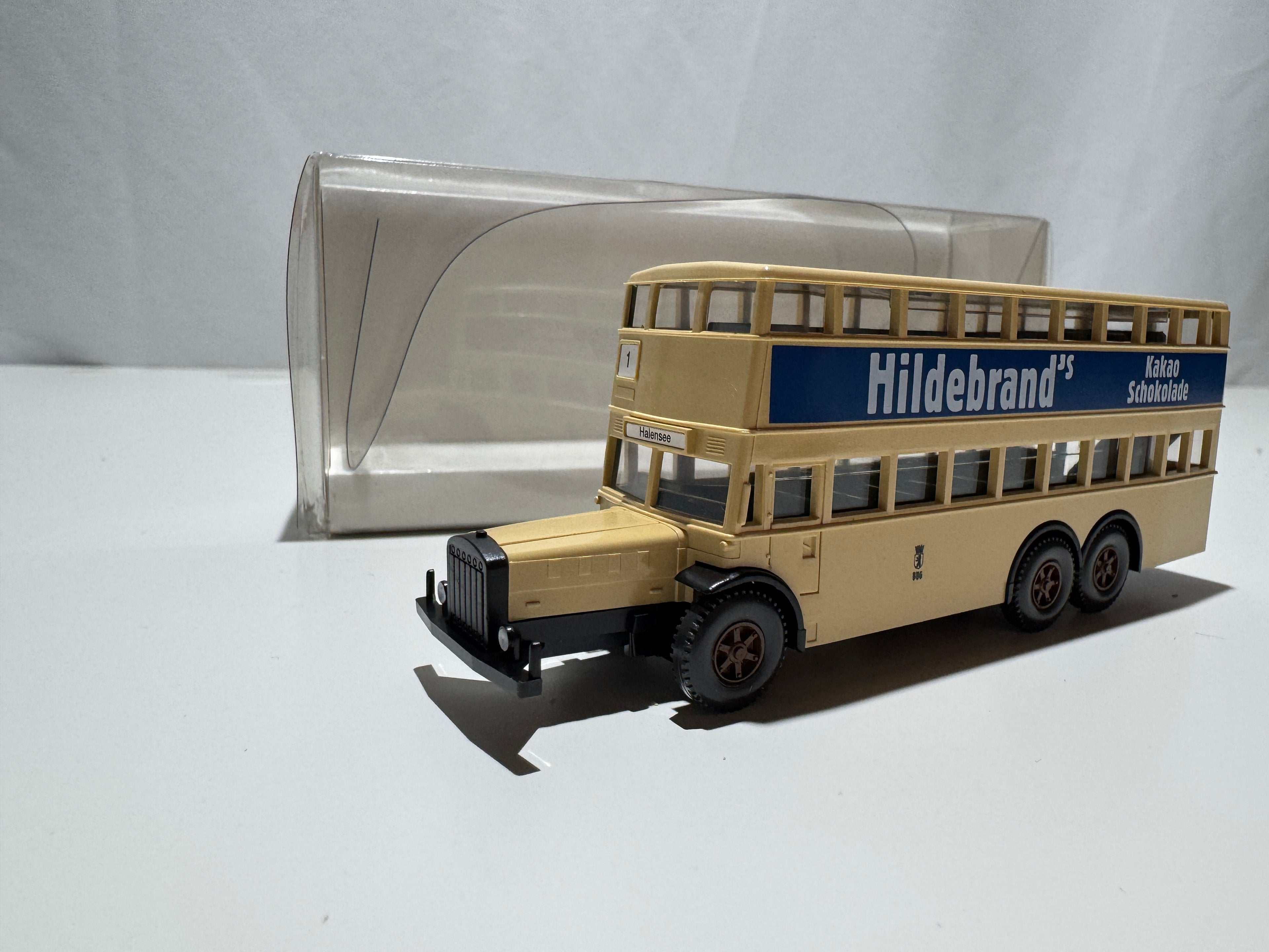 1:87 Wiking Berliner Doppeldeckbus D38 Braun-Gelb OVP #574