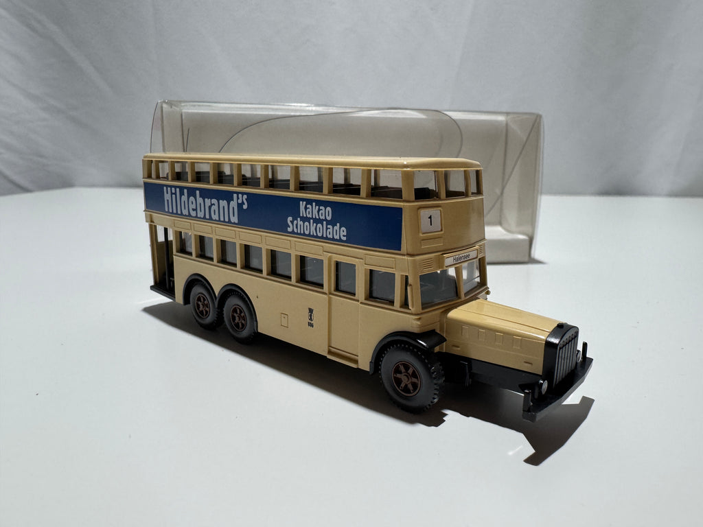 1:87 Wiking Berliner Doppeldeckbus D38 Braun-Gelb OVP #574