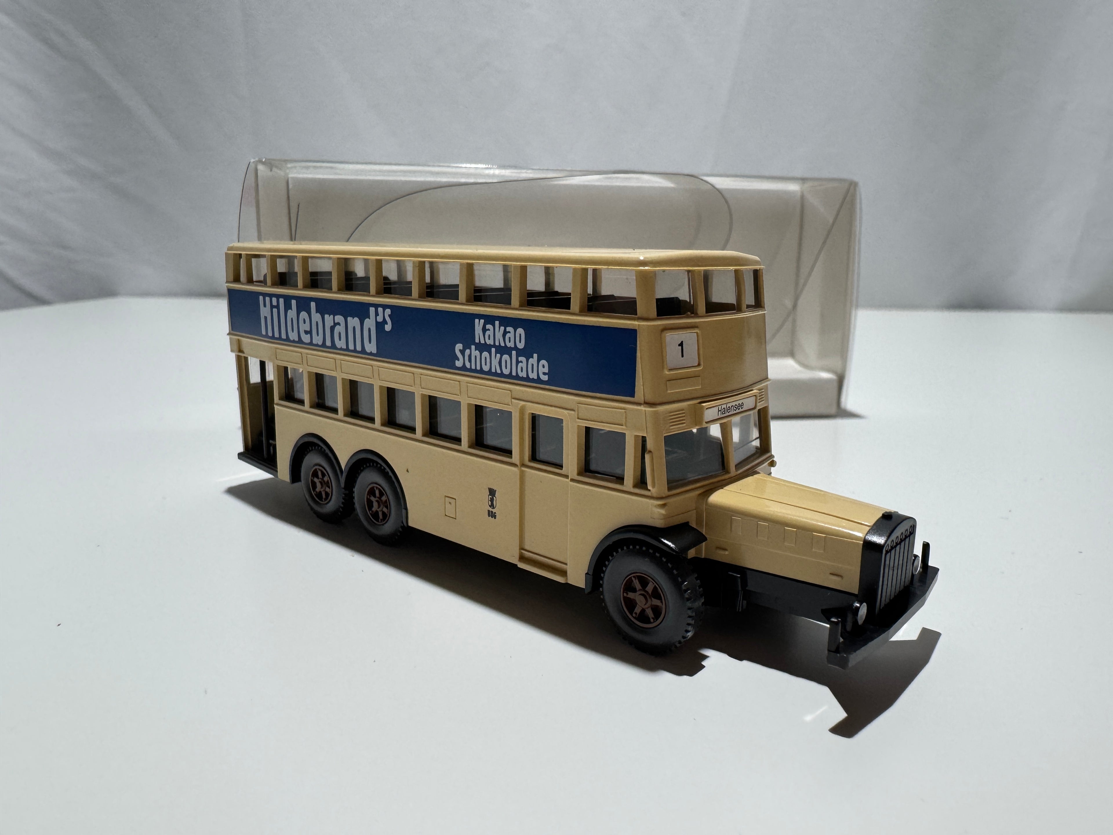 1:87 Wiking Berliner Doppeldeckbus D38 Braun-Gelb OVP #574
