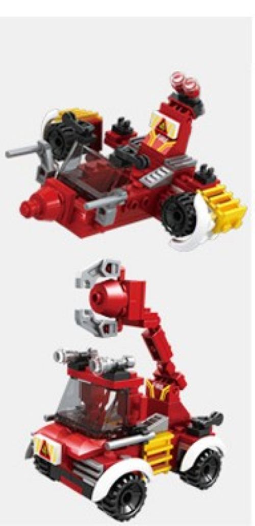 Lego Feuerwehrauto 2 Version 98 Stk Spielzeug C025-2 #074