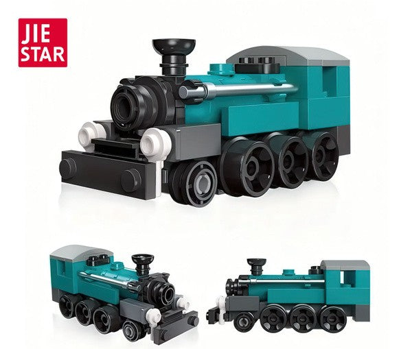Lego Zug Minitrain 71 Stk Retro Steam Train Locomotive Spielzeug #081