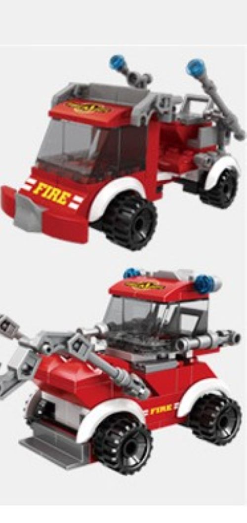 Lego Feuerwehrauto 2 Version 98 Stk Spielzeug C025-6 #073