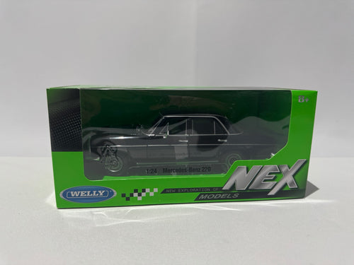 1:24 Welly Mercedes-Benz 220 W111 Sedan 1959-1968 Schwarz #186