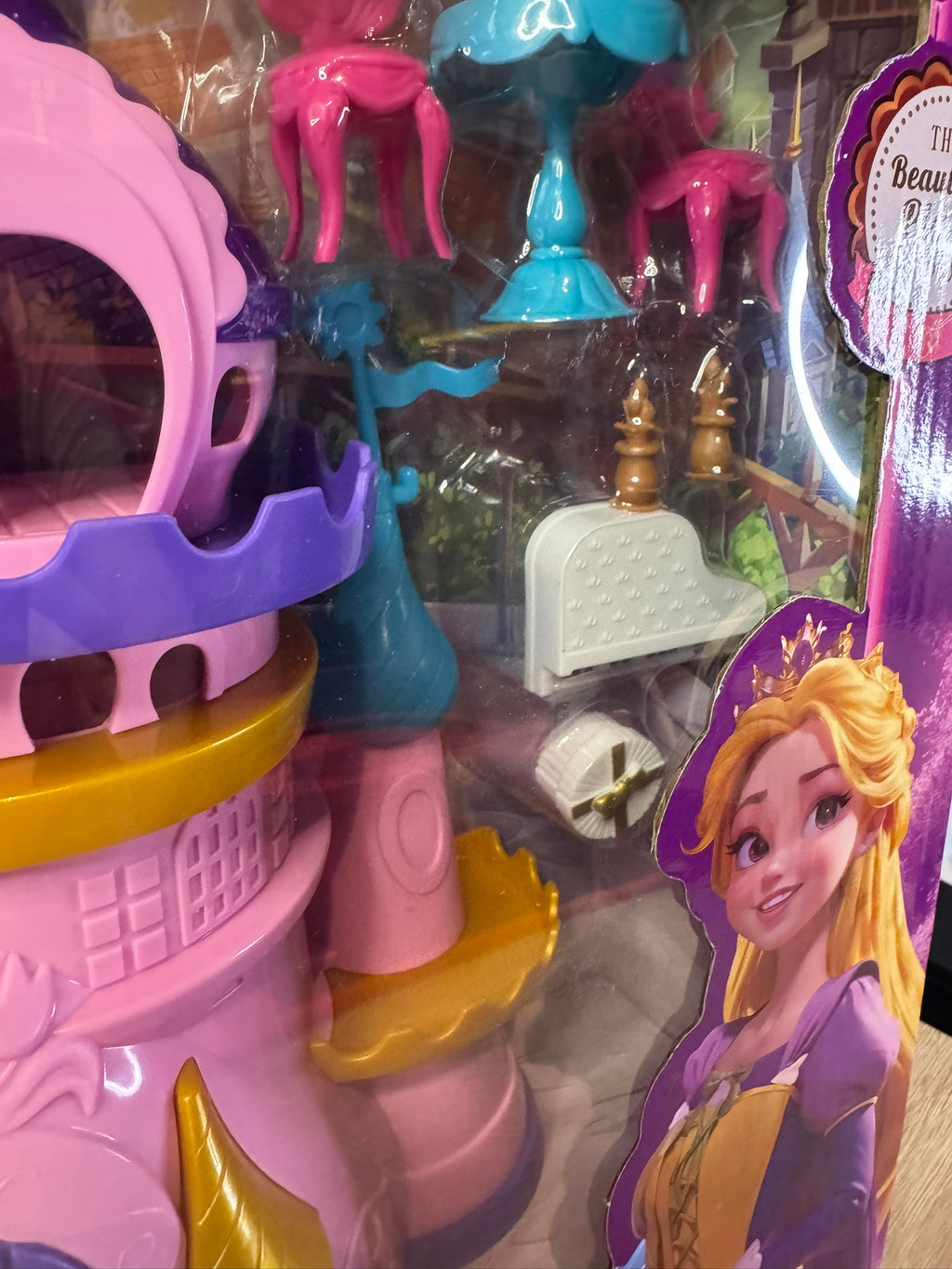 Prinzessinnenschloss Spielset 35 cm  Prinzessin Figuren mit Zubehör Mädchen Spielzeug Licht + Musik #063