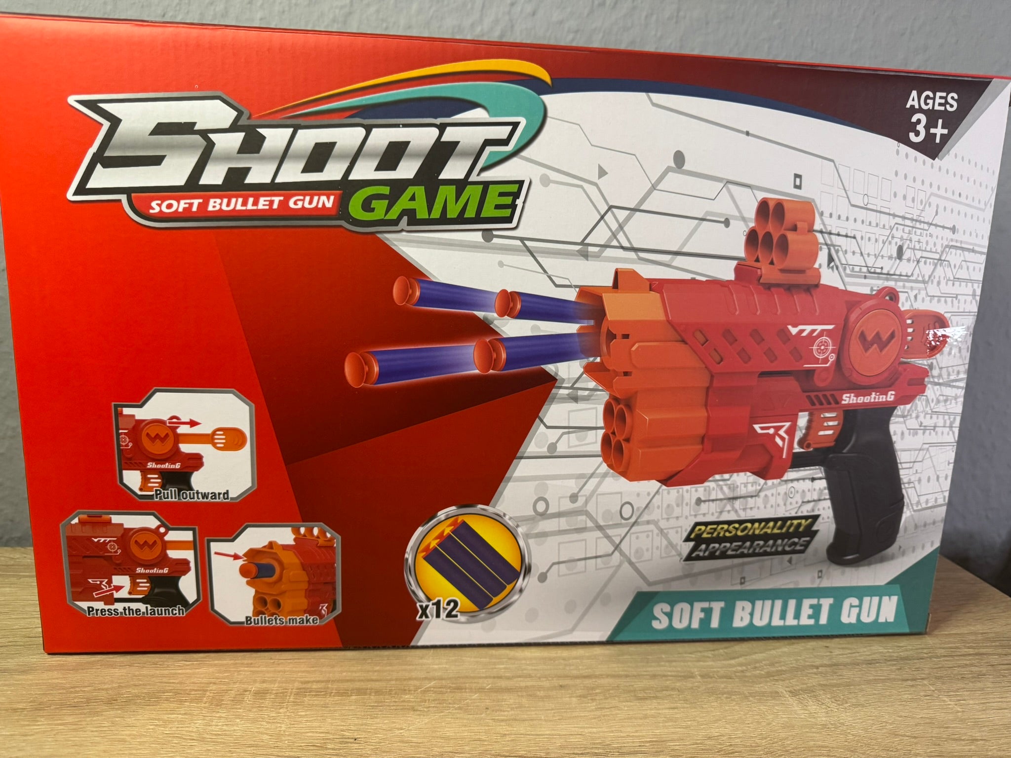 Spielzeugpistolen 2 Stk mit Soft Nachfüll Darts Pfeile Weiẞ Spielzeug #064