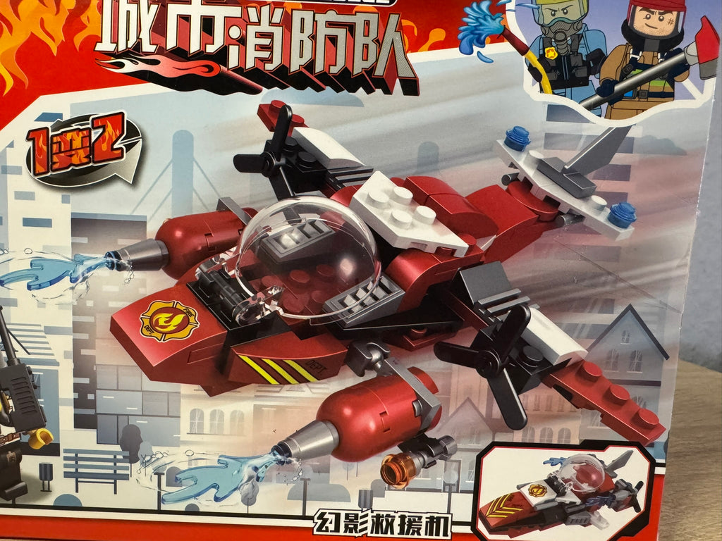 Lego Feuerwehrflugzeug 2 Version 101 Stk Spielzeug C025-7 #071