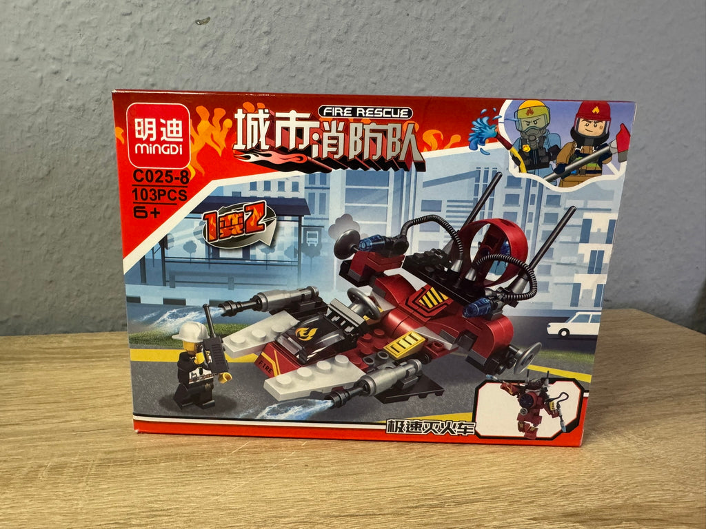 Lego Feuerwehrflugzeug 2 Version 103 Stk Spielzeug C025-8 #072