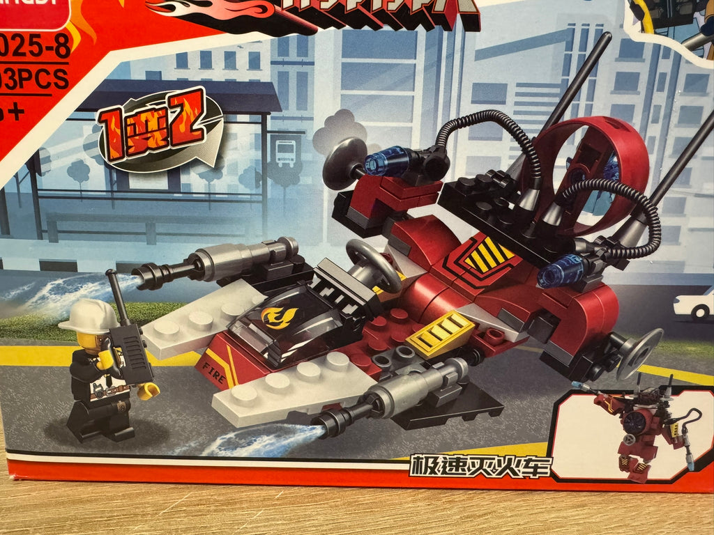 Lego Feuerwehrflugzeug 2 Version 103 Stk Spielzeug C025-8 #072