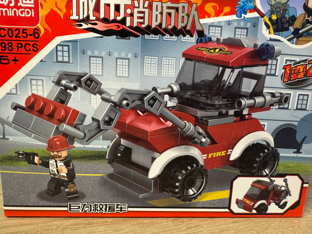 Lego Feuerwehrauto 2 Version 98 Stk Spielzeug C025-6 #073