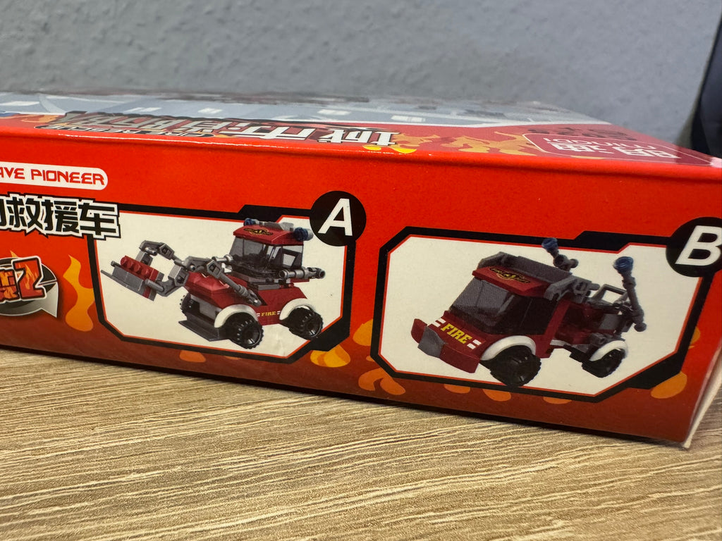 Lego Feuerwehrauto 2 Version 98 Stk Spielzeug C025-6 #073