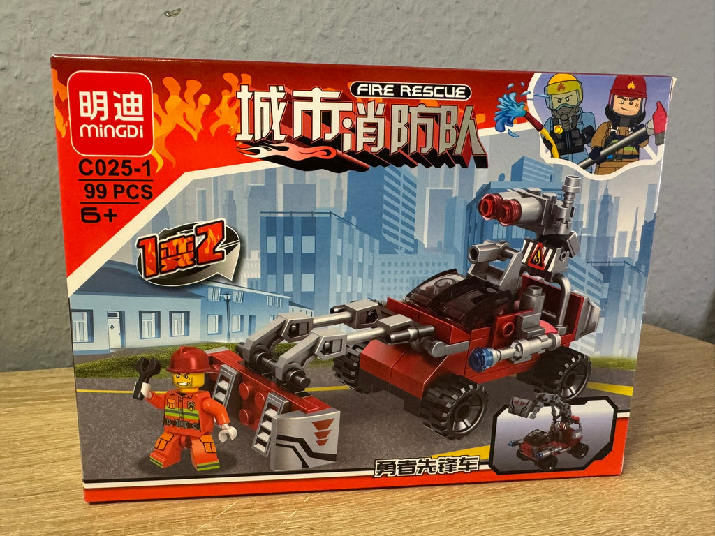Lego Feuerwehrauto 2 Version 98 Stk Spielzeug C025-1 #075