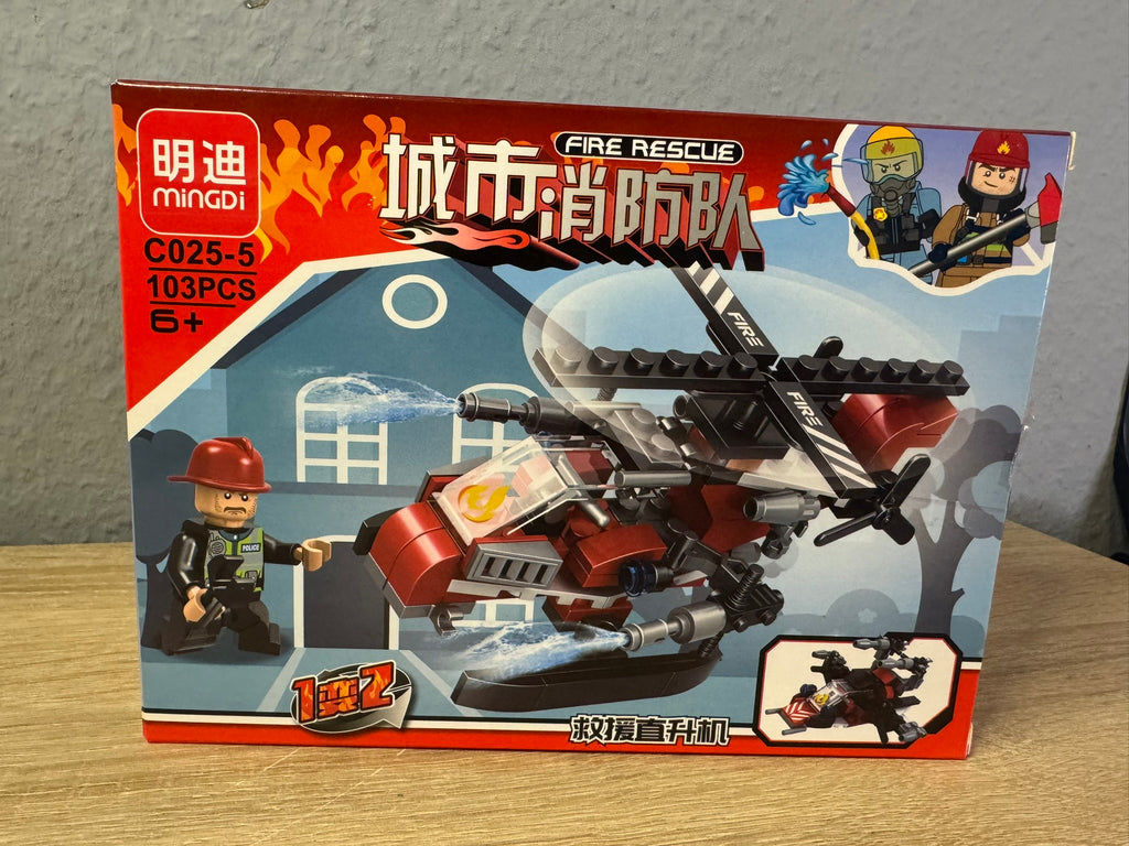 Lego Feuerwehrhubschrauber 2 Version 103 Stk Spielzeug C025-5 #076