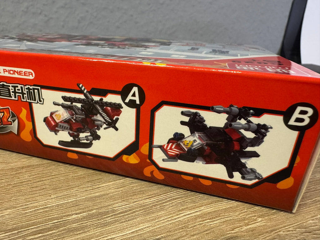 Lego Feuerwehrhubschrauber 2 Version 103 Stk Spielzeug C025-5 #076