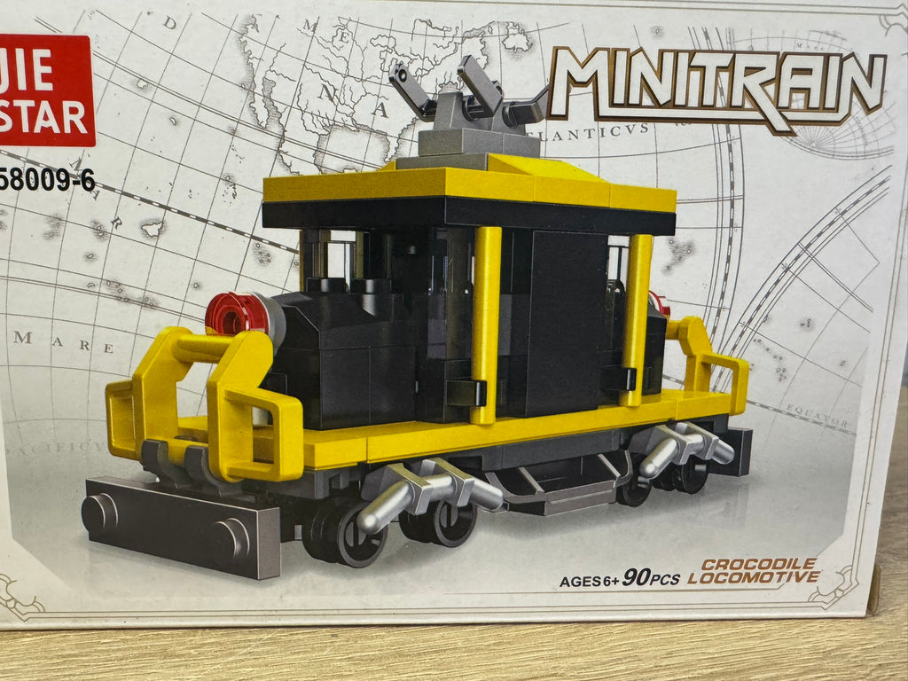 Lego Zug Minitrain 90 Stk Crocodile Locomotive Spielzeug #077
