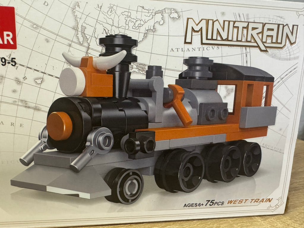 Lego Zug Minitrain 75 Stk West Train Locomotive Spielzeug #078