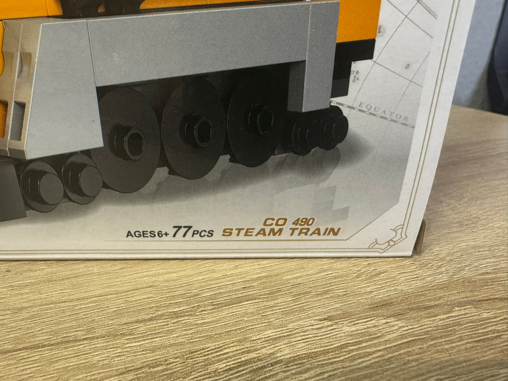 Lego Zug Minitrain 77 Stk CO 490 Steam Train Locomotive Spielzeug #079
