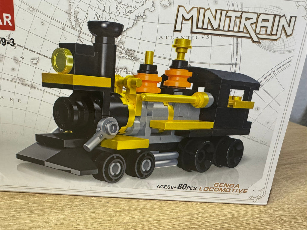 Lego Zug Minitrain 80 Stk Genoa Locomotive Spielzeug #080