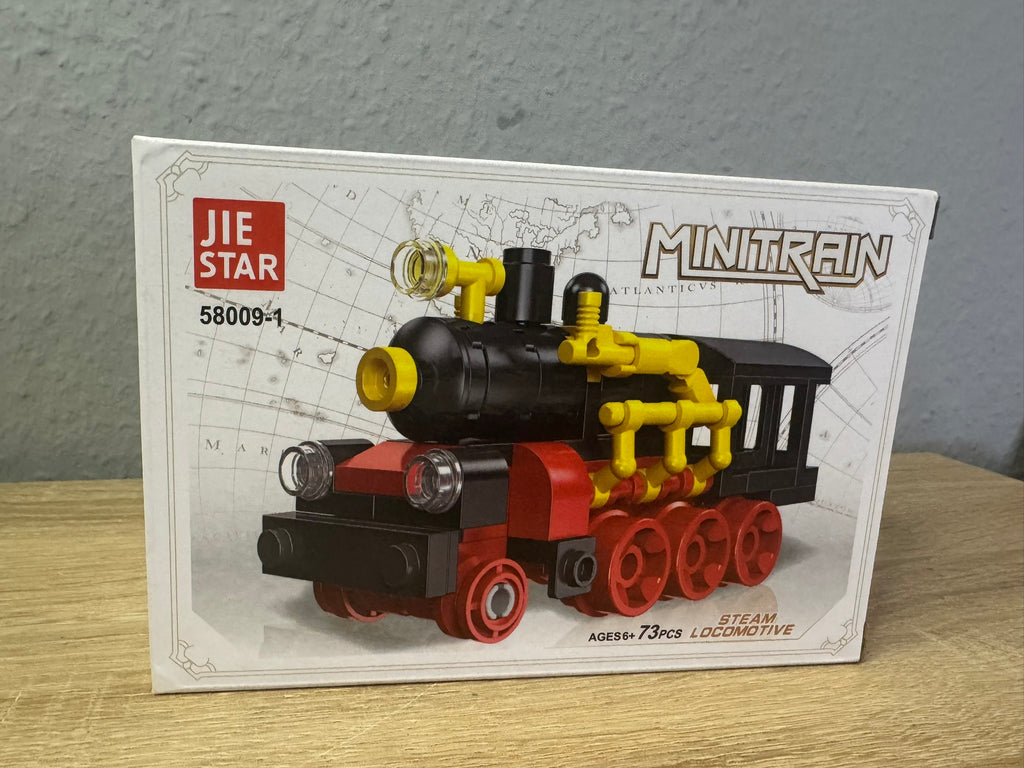 Lego Zug Minitrain 73 Stk Steam Locomotive Spielzeug #082