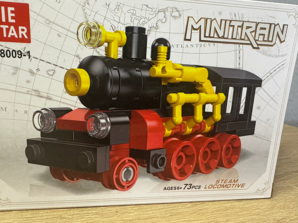 Lego Zug Minitrain 73 Stk Steam Locomotive Spielzeug #082