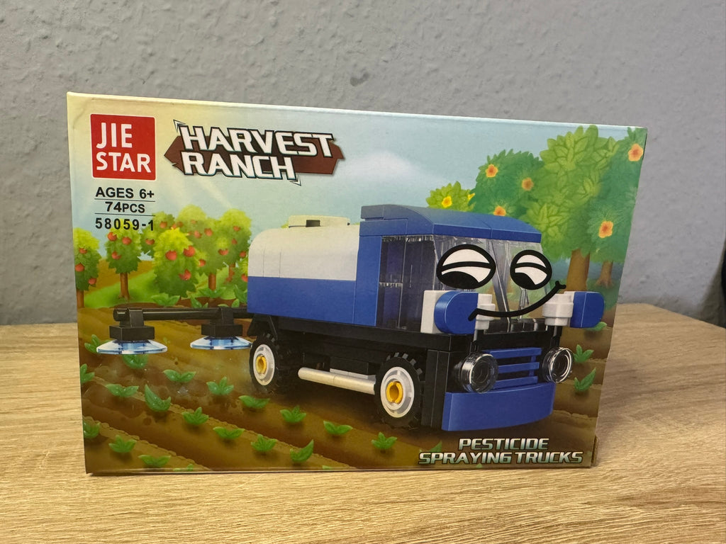 Lego LKW Pestizid-Sprühwagen 74 Stk Spielzeug Landmaschinen Harvest Ranch #083