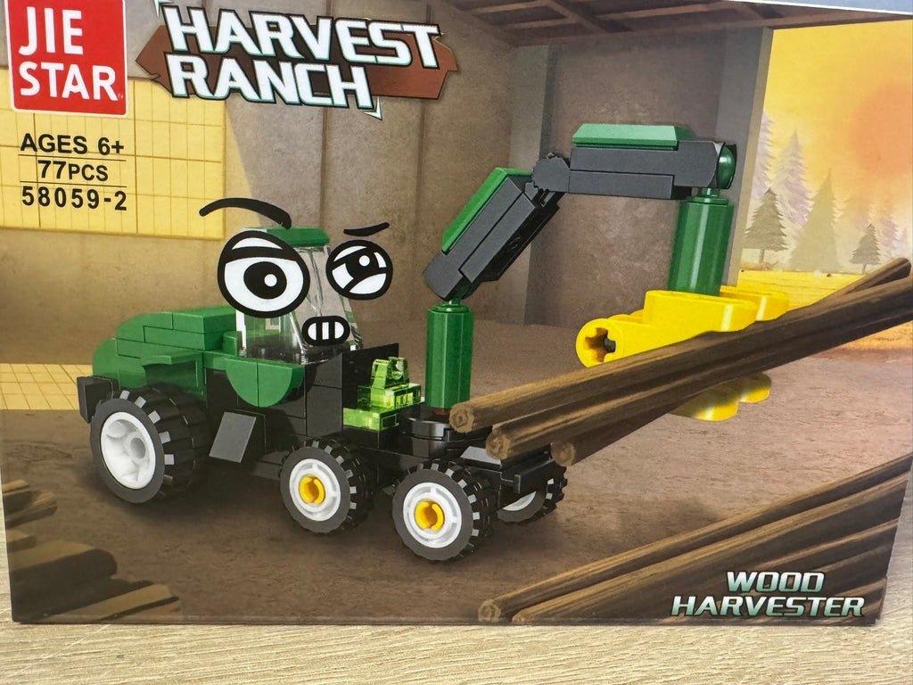 Lego Holzerntemaschine Spielzeug 77 Stk Baumaschine Landmaschinen Harvest Ranch #084