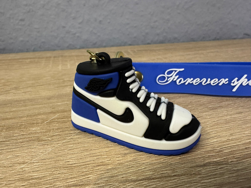 Schlüsselanhänger Air Force 1 High Blau-Weiß-Schwarz #089