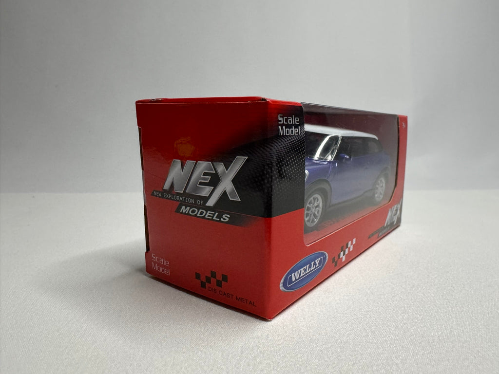 1:43 Welly Mini Cooper S Paceman 2013-2016 Blau-Weiß #030