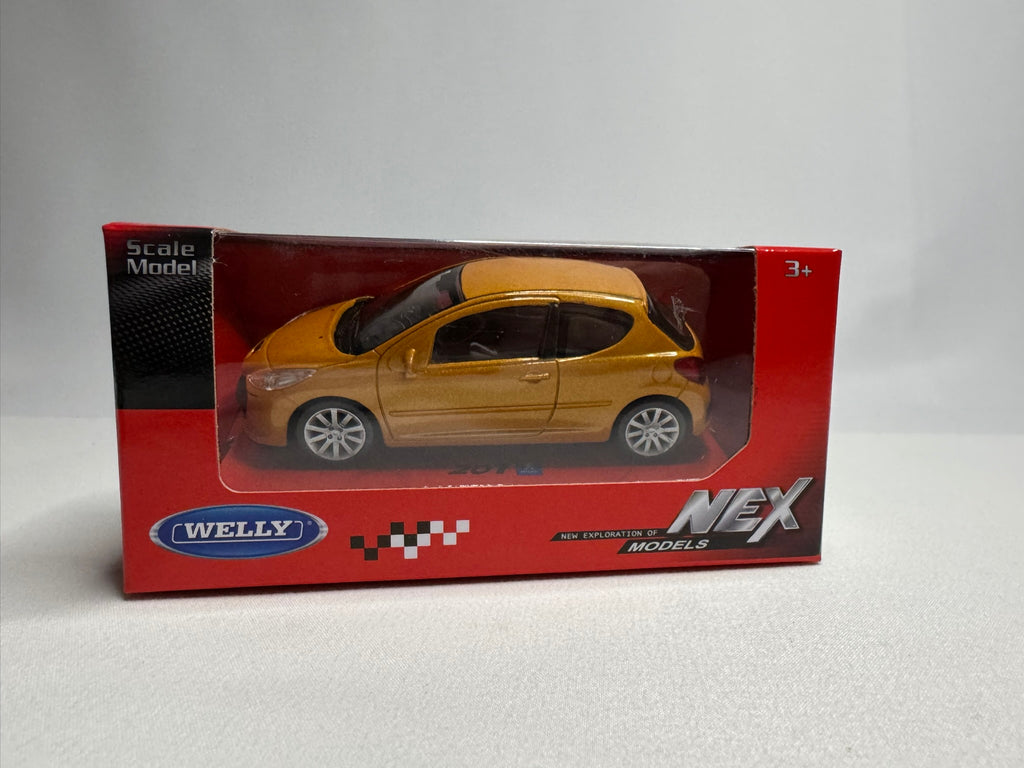 1:43 Welly Peugeot 207 2006-2015 Orange #034