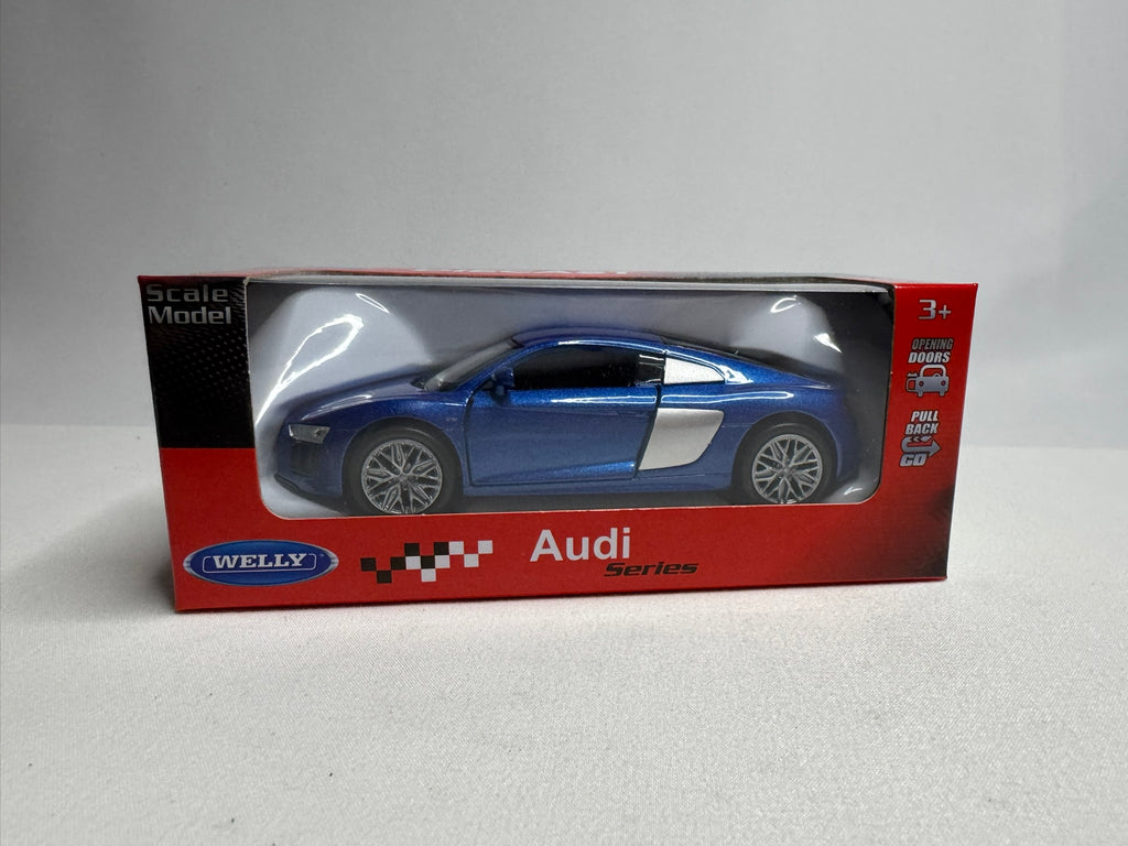 1:38 Welly 2016 Audi R8 Coupé V10 Blau #111