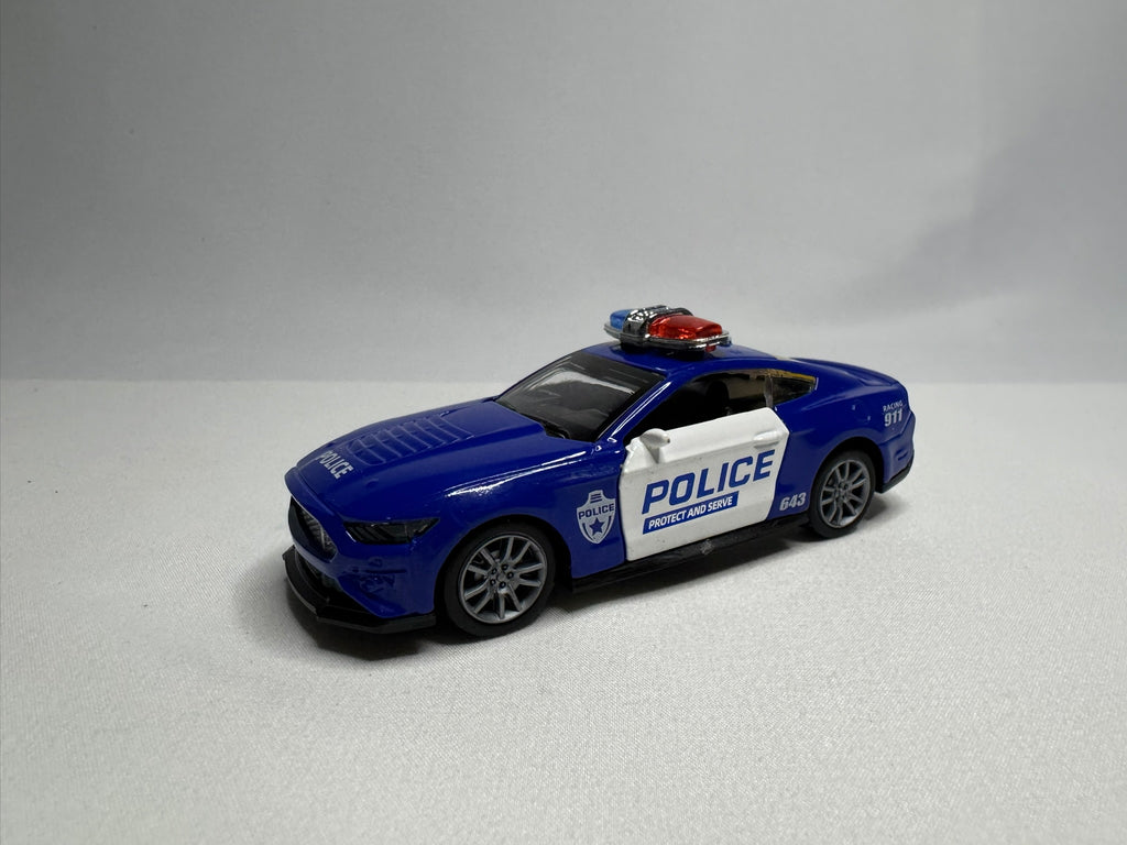 1:38 Ford Mustang Blau Police #132