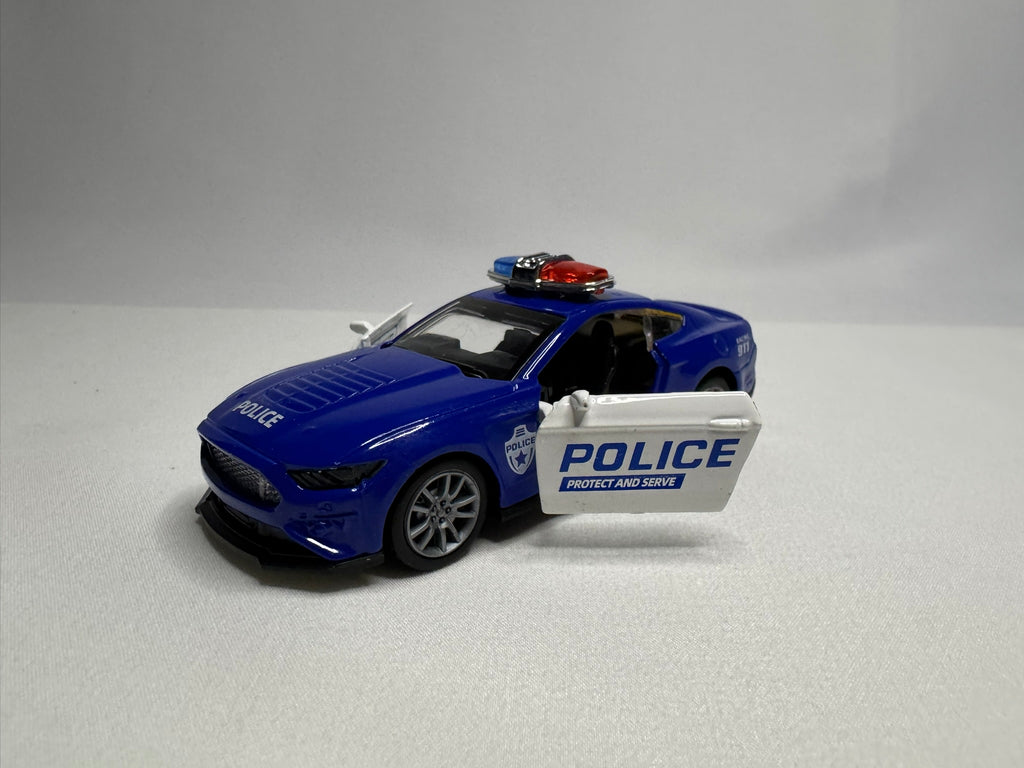 1:38 Ford Mustang Blau Police #132