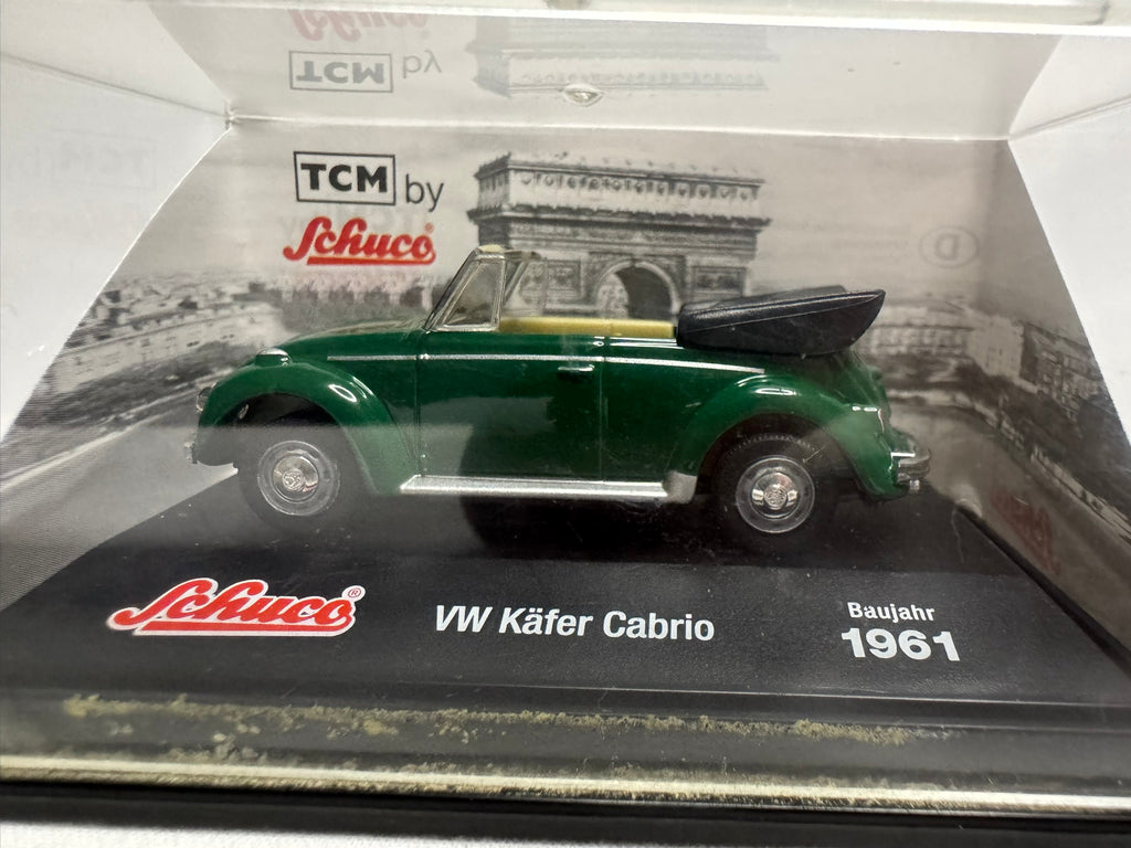 1:72 Schuco VW Volkswagen Käfer Cabrio 1961 Grün #163