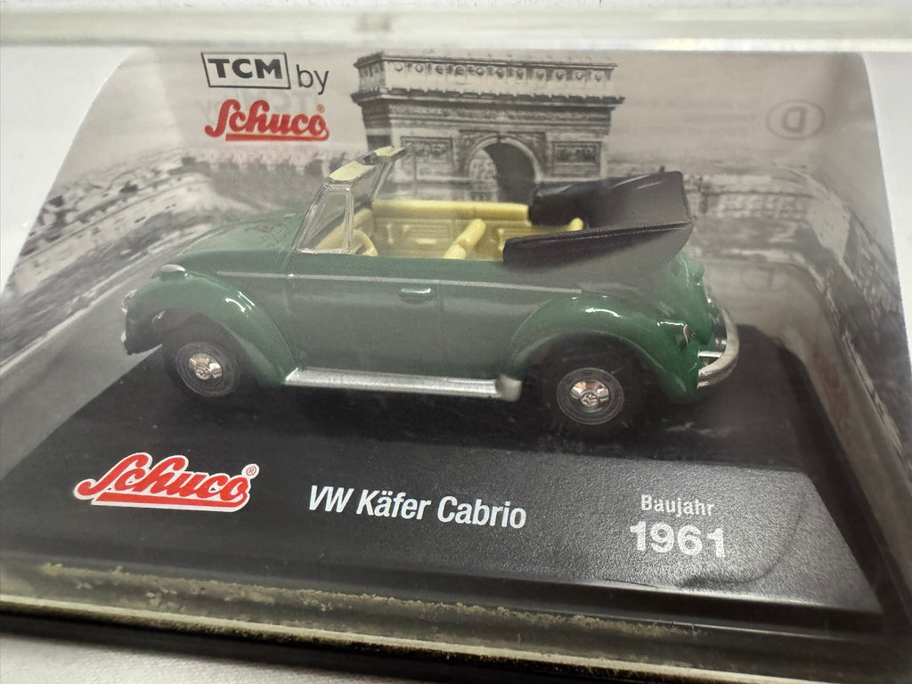1:72 Schuco VW Volkswagen Käfer Cabrio 1961 Grün #163